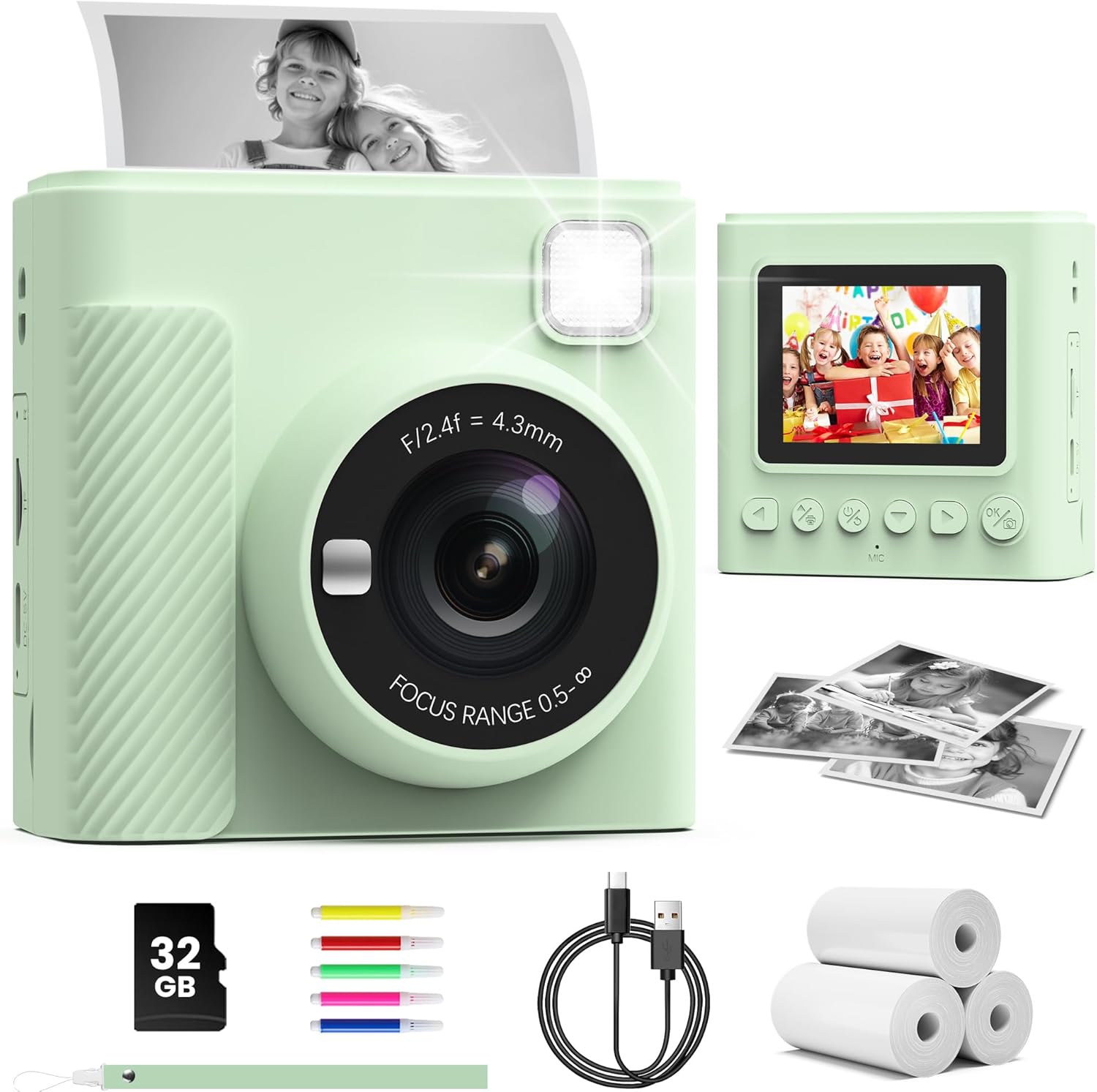 Kids Instant Print Camera